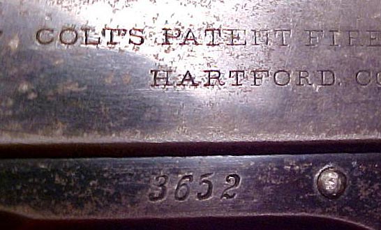 Serial number 3652 on left side of frame, above trigger.