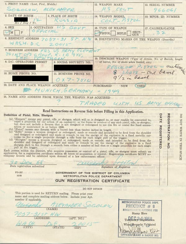 Gun Registration
