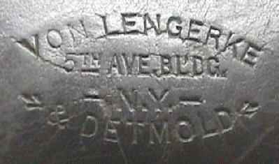 Close-up of holster markings.