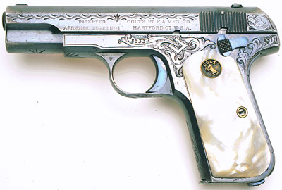 Model M .380 Factory Engraved and Inscribed