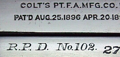 Close-up of the PD Inscription