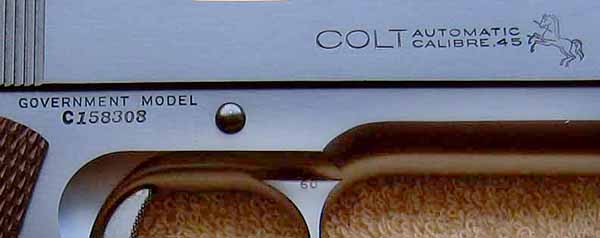 Colt Government Model Serial Number C158308