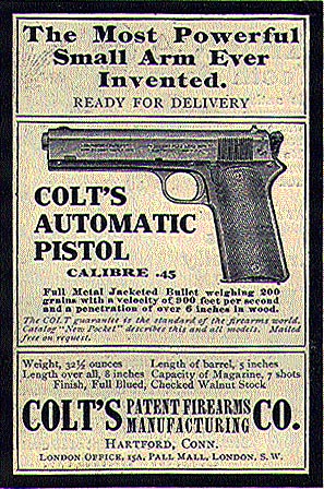 Colt Model 1905 Ad ca. 1906