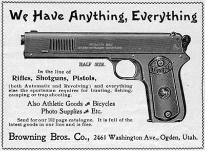 Browning Bros. Ad ca. 1904