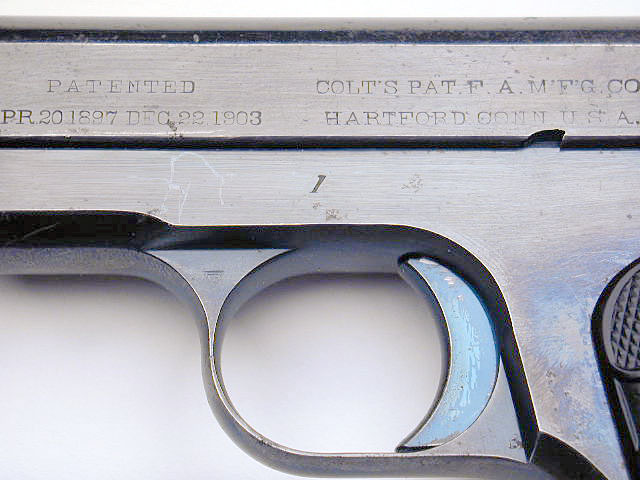 Colt Model M .380 ACP Serial Number 1