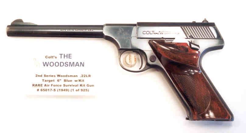 Série Colt Woodsman 2nd Anglais noyer CHK avec O thumbrest pistolet Poignées Avec Logo 